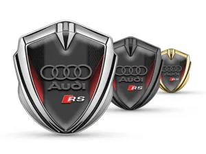 Audi 3D Metall Emblem Tuning Stil Glänzend 3D Aufkleber